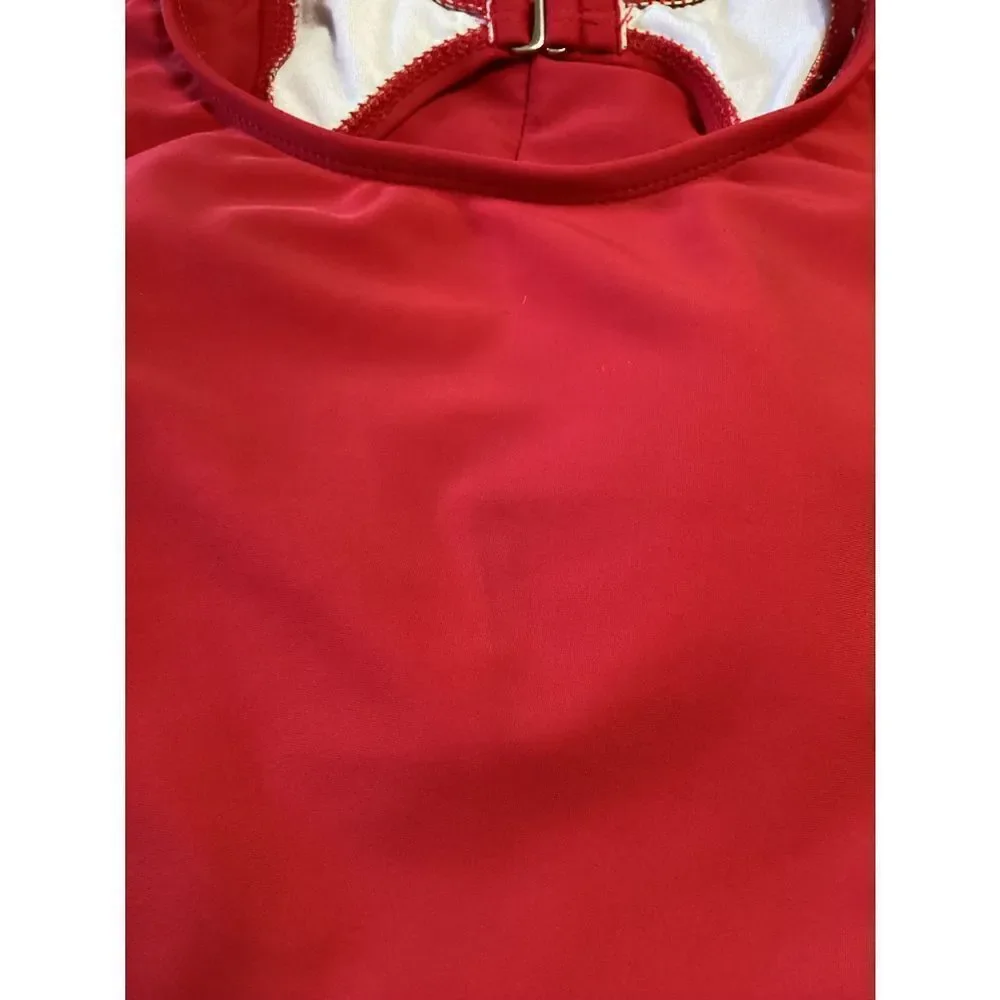 Vintage Catalina Red One Piece Swimsuit M 8/10